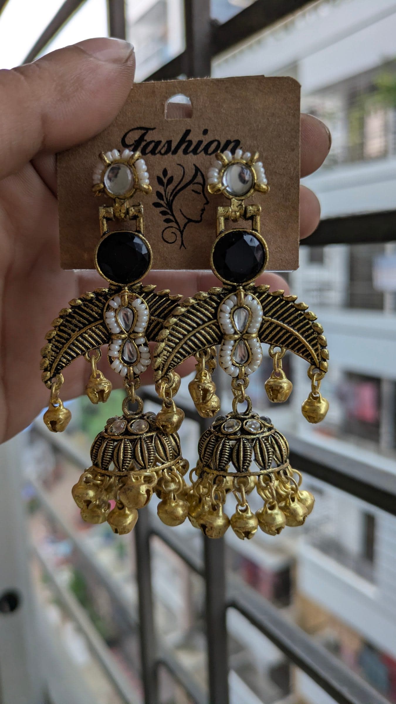 Traditional Kashmiri Jhumka Earrings for Elegant Style — image 1