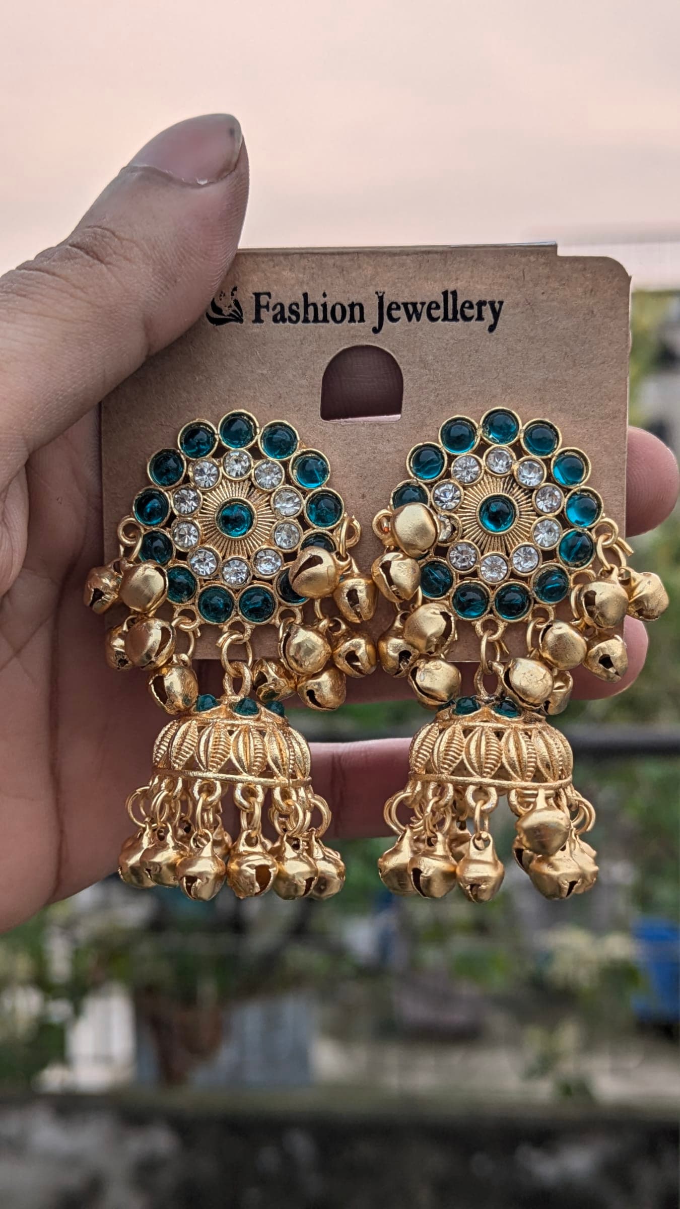 Traditional Kashmiri Jhumka Earrings for Elegant Style — image 1